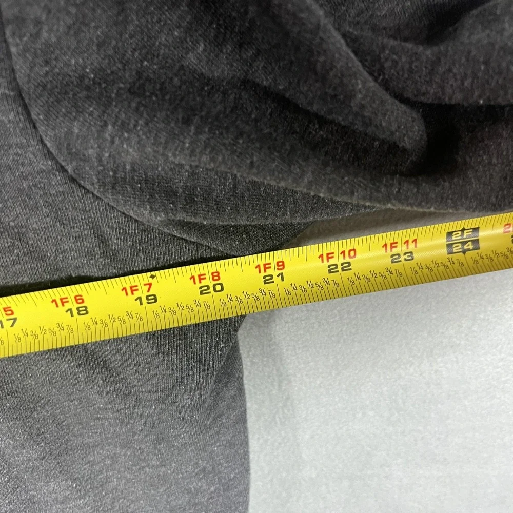 GAP Men's Gray Flag Logo Hoodie Pullover Sweatshirt Size L Large Cotton Blend